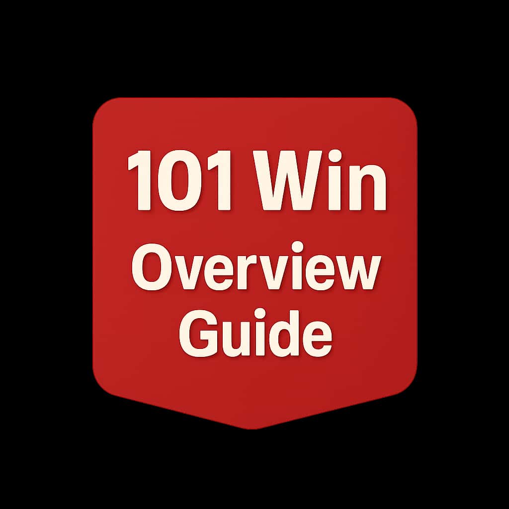 A badge representing the 101 Win Overview Guide.