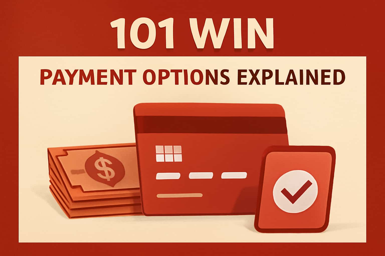 Scene illustrating 101 Win Payment Options, highlighting security and user experience.