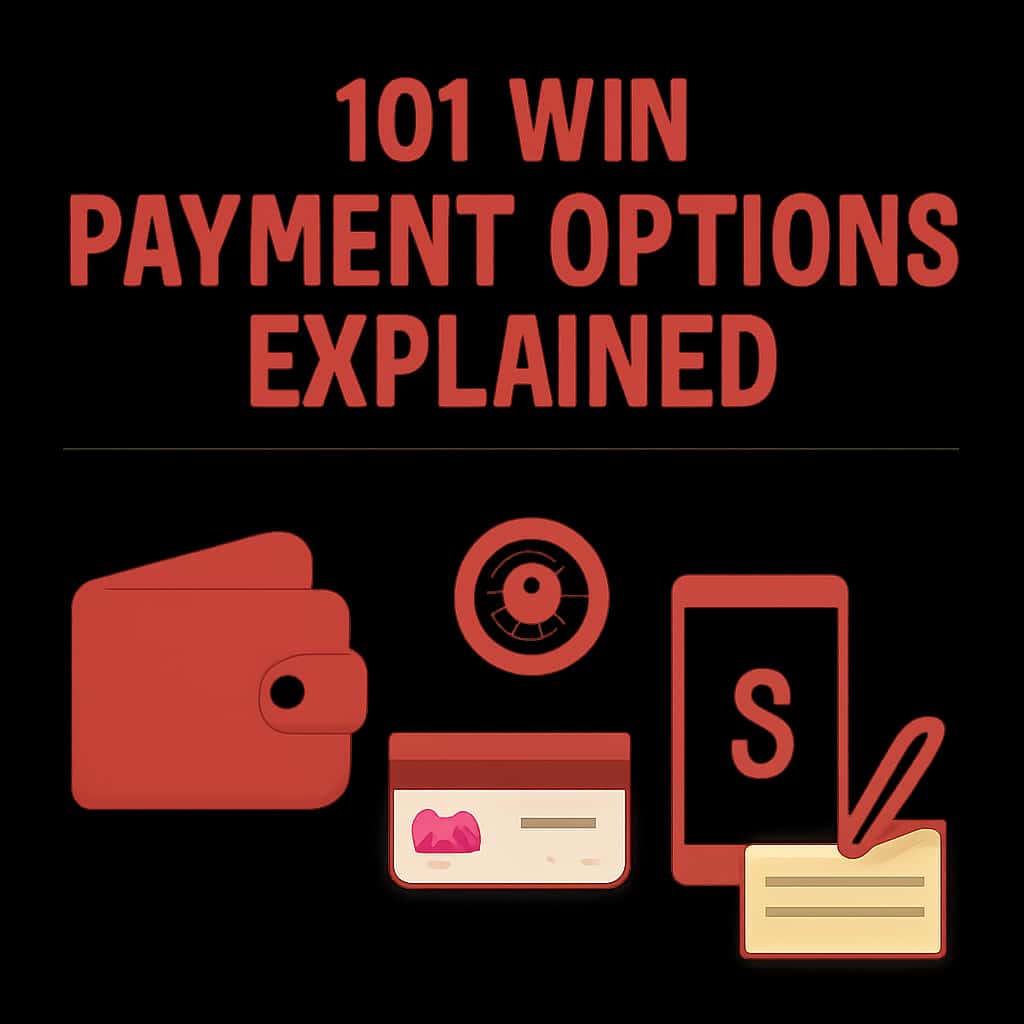 Diagram explaining payment options in 101 Win platform.