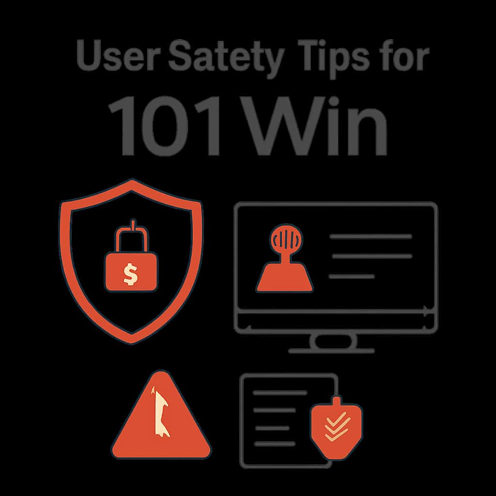 Diagram illustrating User Safety Tips for 101 Win.