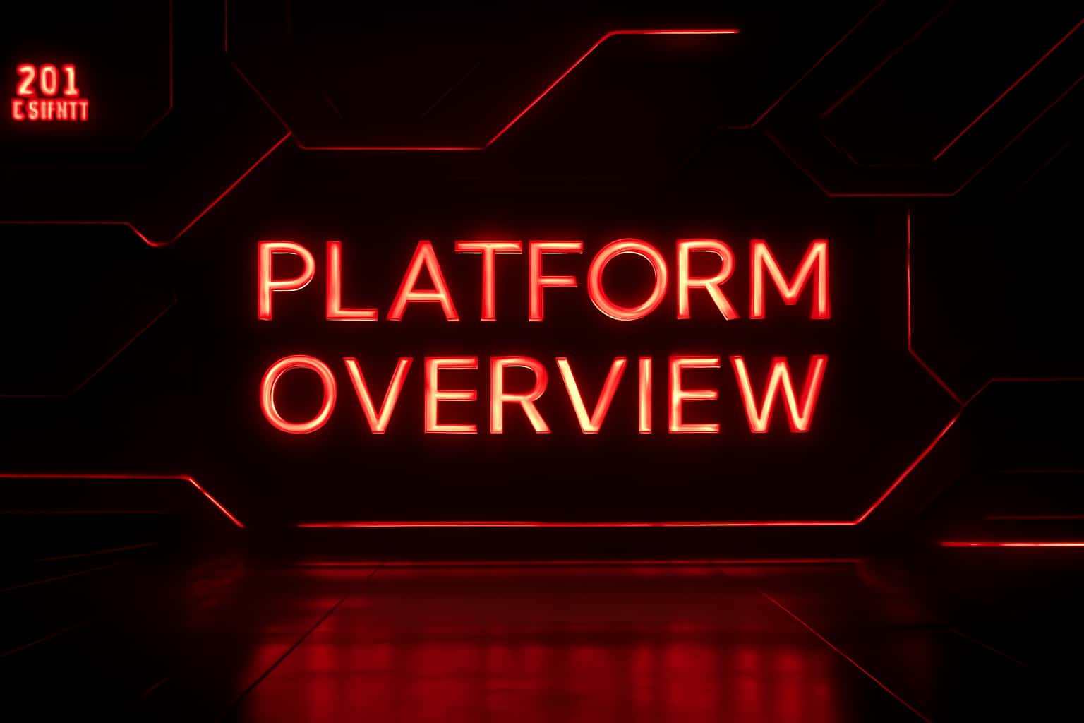 Futuristic digital landscape