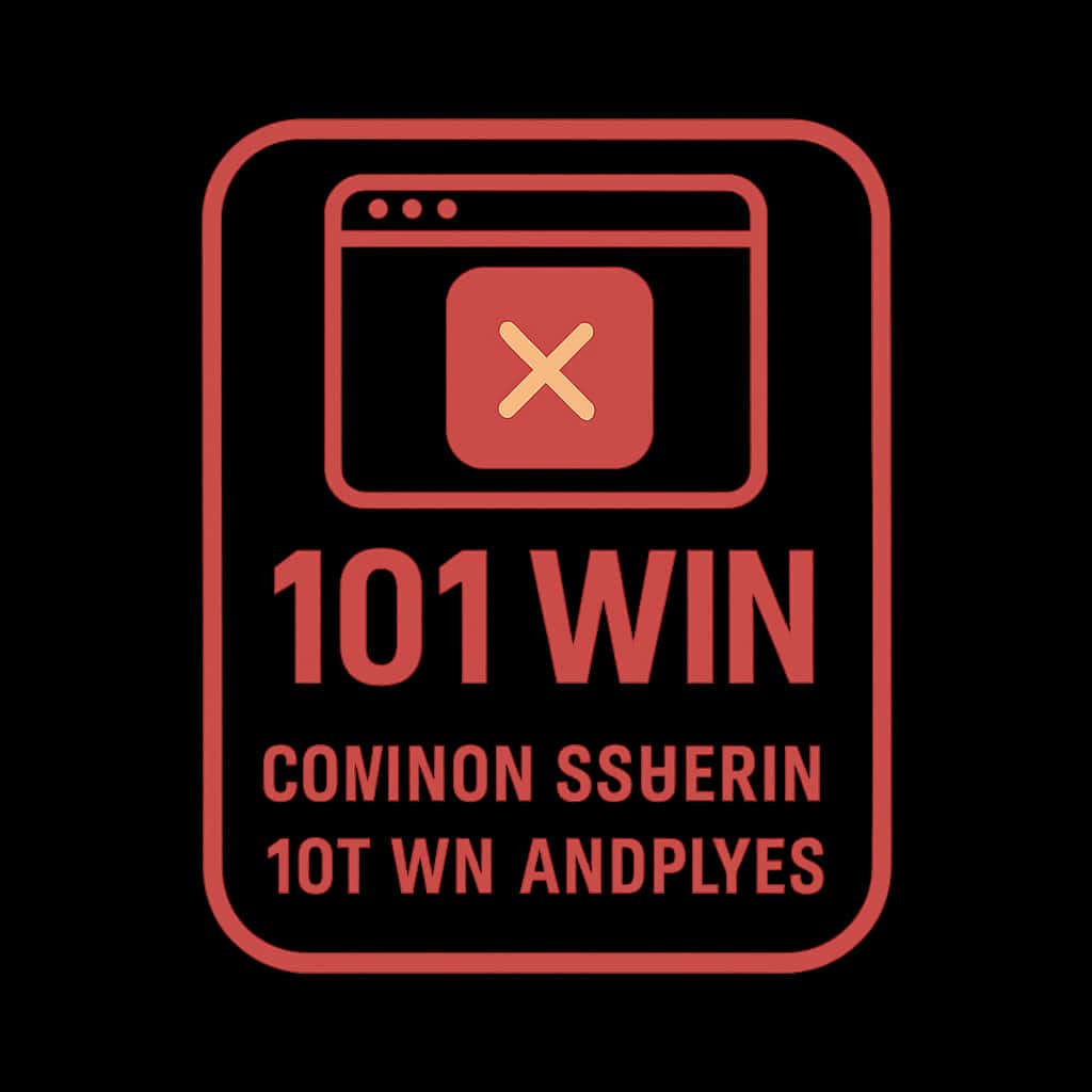 Icon representing assistance for common issues in 101 Win.