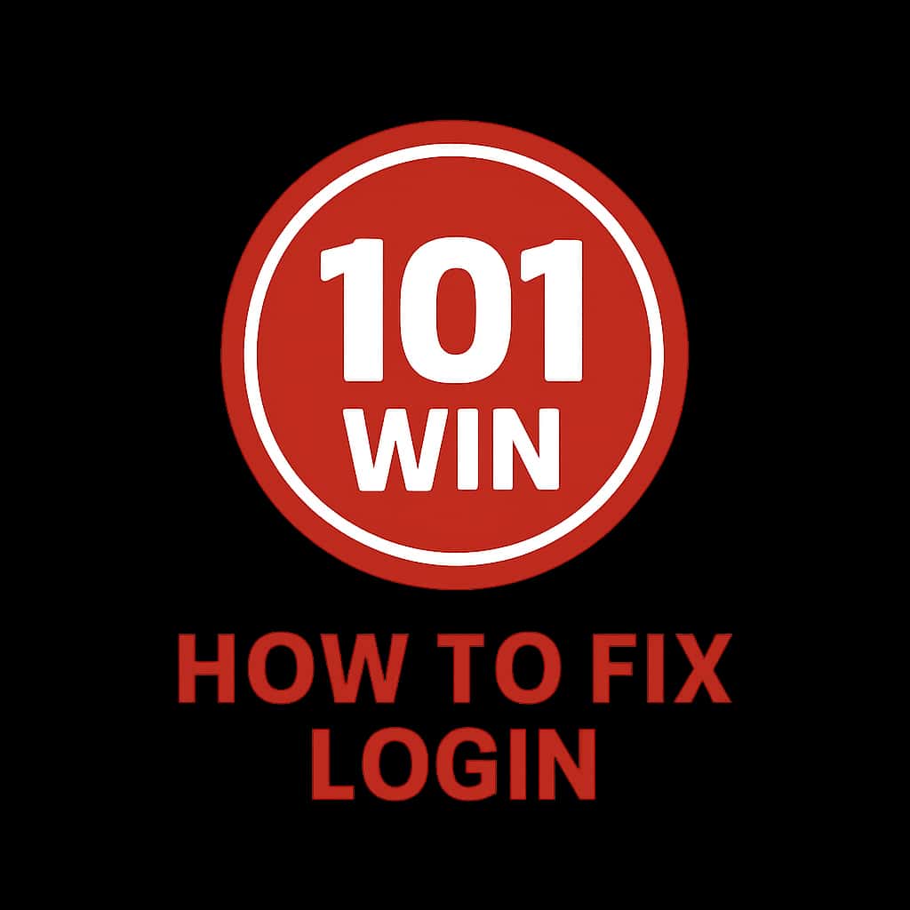 A badge symbolizing assistance for 101 Win login issues.