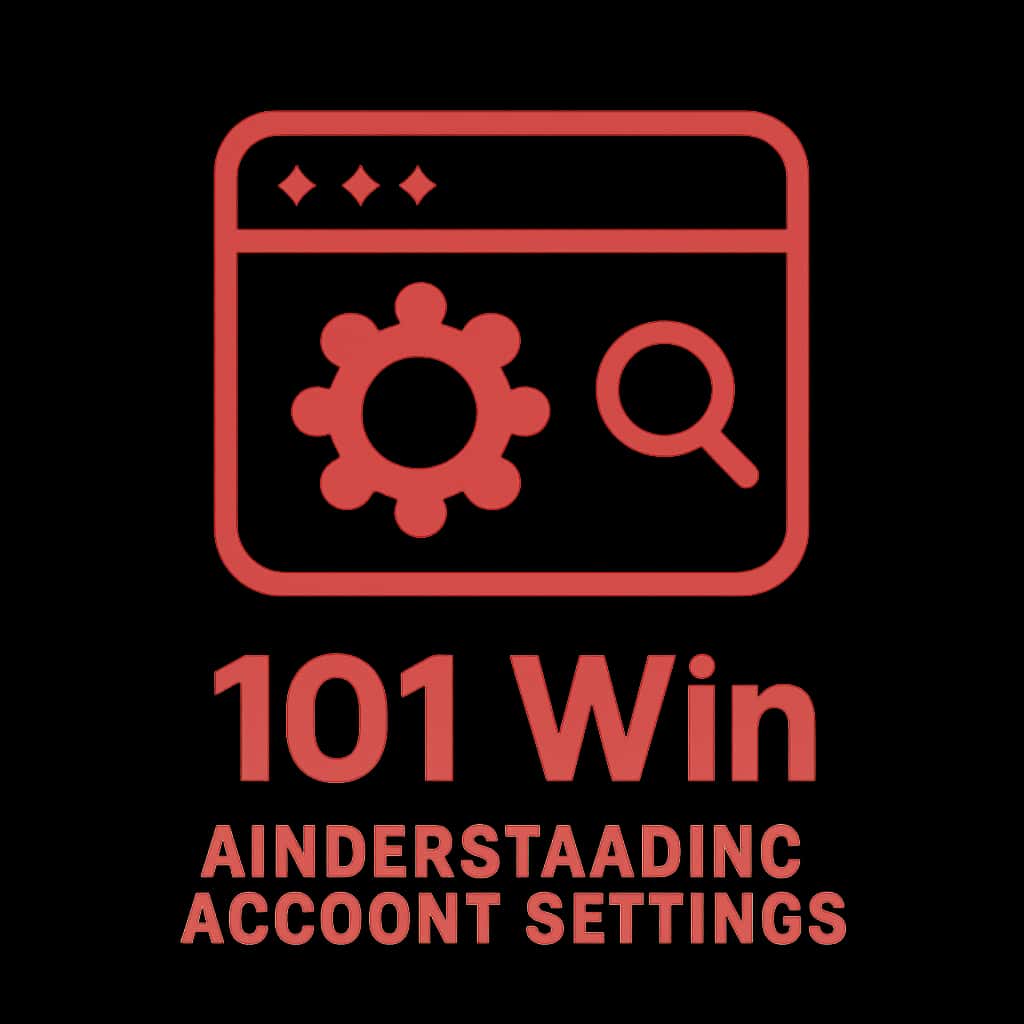 A badge icon symbolizing 101 Win Account Settings.